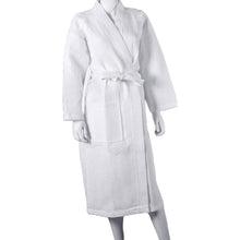 Load image into Gallery viewer, Unisex Lightweight Waffle Bathrobe, Spa Dressing Gown Kimono