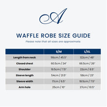 Load image into Gallery viewer, Unisex Lightweight Waffle Bathrobe, Spa Dressing Gown Kimono