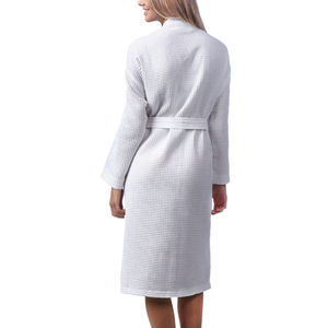 Unisex Lightweight Waffle Bathrobe, Spa Dressing Gown Kimono
