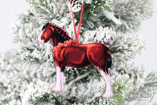 Load image into Gallery viewer, Bay Clydesdale Horse Ornament