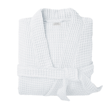 Load image into Gallery viewer, Unisex Lightweight Waffle Bathrobe, Spa Dressing Gown Kimono